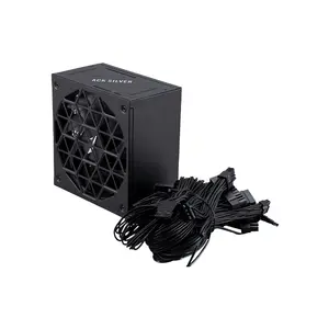 1st Player ACK Silver 750W Power Supply, ATX 3.1 and PCIe 5.1 Ready Design, 80 PLUS Silver Certified Efficiency, High-Performance Gaming PSU with Modern GPU Support