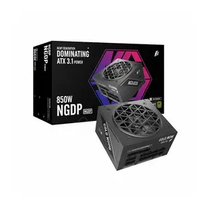 1st Player NGDP Gold 850W Black Power Supply, 80 Plus Gold Certified Efficiency, Fully Modular Cable Design, ATX 3.1 and PCIe 5.1 Ready, High-Performance Gaming PSU