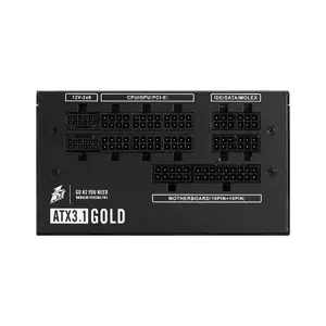1st Player NGDP Gold 850W Black Power Supply, 80 Plus Gold Certified Efficiency, Fully Modular Cable Design, ATX 3.1 and PCIe 5.1 Ready, High-Performance Gaming PSU