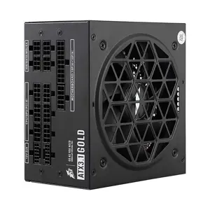 1st Player NGDP Gold 850W Black Power Supply, 80 Plus Gold Certified Efficiency, Fully Modular Cable Design, ATX 3.1 and PCIe 5.1 Ready, High-Performance Gaming PSU