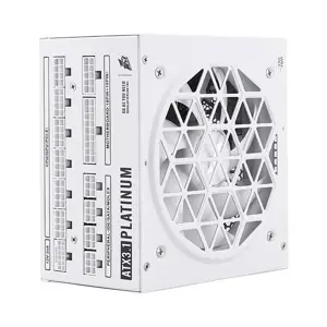 1st Player NGDP Platinum 1300W White Power Supply, 80 Plus Platinum Certified Efficiency, Fully Modular Cable Design, ATX 3.0 and PCIe 5.0 Ready, High-End Gaming and Workstation PSU