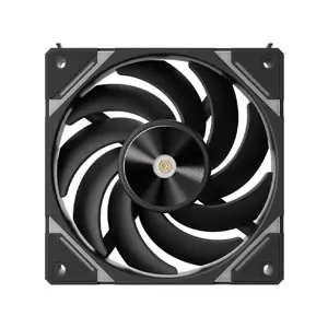 1st Player XF7 Black ARGB Cooling Fan, 120mm Fan Size, Addressable RGB Lighting Effects, High Airflow Performance, PWM PC Case Cooling Fan
