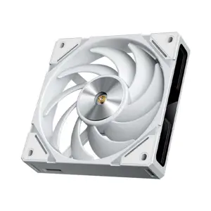 1st Player XF7 White ARGB Cooling Fan, 120mm Fan Size, Addressable RGB Lighting Effects, High Airflow Performance, PWM PC Case Cooling Fan