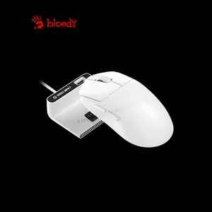 Bloody SG5 Hybrid Speed Wireless Gaming Mouse White, 30000 CPI S-Tier Gaming Sensor, 2.4GHz Wireless & USB Wired Connectivity, 8000Hz Wireless Polling Rate, Esports Gaming Mouse