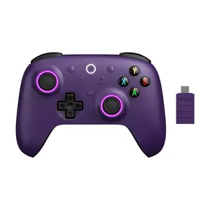 8BitDo Ultimate 2 Wireless Controller for Windows PC, Apple, Steam & Android, 1000Hz Polling Rate, TMR Joysticks, Purple Wireless Gaming Controller