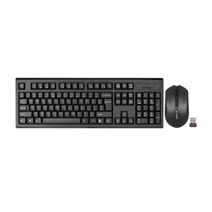 A4Tech 3000NS Multimedia 2.4GHz Wireless Keyboard and Mouse Combo Set, GK-85 Multimedia Keyboard, G3-200NS Silent Click Mouse, 10–15m Wireless Range, 12 Hotkeys