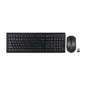 A4Tech 4200NS Multimedia 2.4GHz Wireless Keyboard and Mouse Combo Set, GR-92 Multimedia Keyboard, G3-200NS Silent Click Mouse, 1200 DPI Optical Sensor, 10–15m Wireless Range