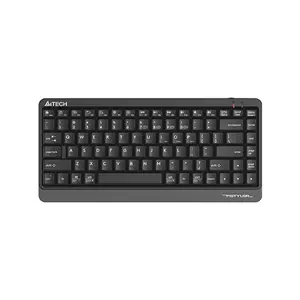 A4Tech FBK11 Mini Bluetooth & 2.4GHz Wireless Keyboard, Switch Up to 4 Devices, Compact Layout, Round-Square Keycaps, Multimedia Hotkeys, Grey Edition