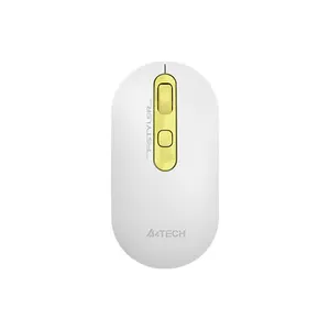 A4Tech FG20S Silent Click Wireless Mouse, 2000 DPI 4-Level Adjustable Optical Sensor, 2.4GHz Wireless Connectivity, 16-in-One Gesture Support, Ergonomic Symmetrical Design
