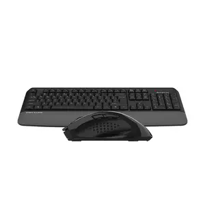A4Tech FG2500S Plus Multimedia 2.4GHz Wireless Keyboard and Mouse Combo Set, FGK20 Multimedia Keyboard, FG55S Plus Silent Click Mouse, Waterproof Keyboard Design, 2000 DPI Adjustable Sensor, Grey Edition