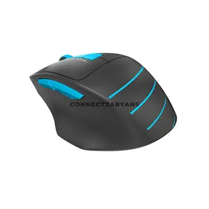 A4Tech FG30S Silent Click Wireless Mouse, 2000 DPI 4-Level Adjustable Optical Sensor, 2.4GHz Wireless Connectivity, 16-in-One Gesture Support, Ergonomic Contoured Design