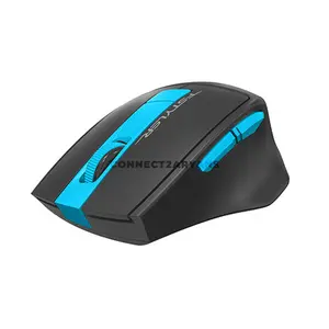 A4Tech FG30S Silent Click Wireless Mouse, 2000 DPI 4-Level Adjustable Optical Sensor, 2.4GHz Wireless Connectivity, 16-in-One Gesture Support, Ergonomic Contoured Design