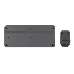 A4Tech FG3200 Air2 QuietKey Compact 2.4GHz Wireless Keyboard and Mouse Combo Set, Silent Click Mouse, 2000 DPI 4-Level Adjustable Sensor, Air Mouse Function, Ultra-Slim Keycaps, Grey Edition