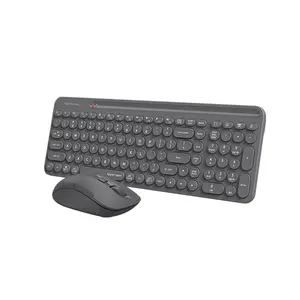 A4Tech FG3300 Air2 QuietKey 2-Zone Multimedia 2.4GHz Wireless Keyboard and Mouse Combo Set, QuietKey Keyboard, Silent Click Mouse, Air Mouse Function, 2000 DPI Adjustable Sensor, Grey Edition