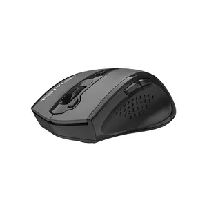 A4Tech FG55S Plus Silent Click Wireless Mouse, 3200 DPI 5-Level Adjustable Optical Sensor, 2X Double-Click Button, 2 Thumb Side Buttons, 2.4GHz Wireless Connectivity, Black Edition