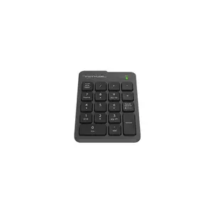 A4Tech FGK21C 2.4GHz Rechargeable Wireless Numeric Keypad, USB Type-C Charging, 18-Key Layout, Ultra-Slim Chocolate Keycaps, Laser Engraved Keycaps, Compact Wireless Numpad, Grey Edition