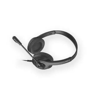A4Tech FH100i Stereo USB Headset, Rotatable Unidirectional Microphone, 50mm Speaker Drivers, In-Line Controller, USB Plug-and-Play Connectivity, Comfortable Over-Ear Design