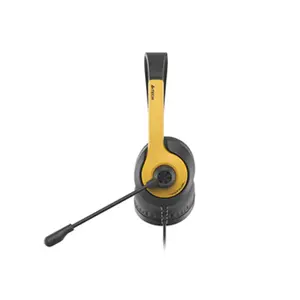 A4Tech FH100U USB Stereo Headset, Rotatable Unidirectional Microphone, 50mm Speaker Drivers, USB Connectivity, Lightweight Comfortable Design