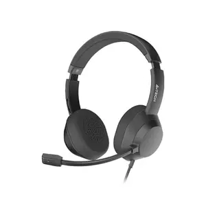 A4Tech FH150U USB Stereo Headset, In-Line Convenient Controller, 50mm Speaker Drivers, Rotatable Unidirectional Microphone, USB Plug-and-Play Connectivity