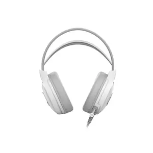 A4Tech FH300U USB Gaming Headset, Noise Cancelling Microphone, Neon Backlit Design, 50mm Speaker Drivers, USB Connectivity, Over-Ear Gaming Headset, White Edition