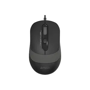 A4Tech FM10S Silent Click Wired Optical Mouse, 1600 DPI Adjustable Optical Sensor, 5 Million Click Lifecycle, Symmetric Ergonomic Design, USB Plug-and-Play