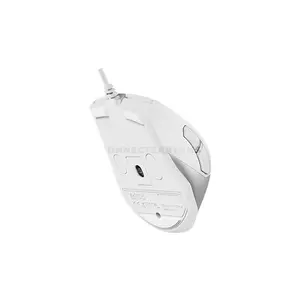 A4Tech FM45S Air Silent Click Wired Optical Mouse, Dual-Function Desk + Air Control, 2400 DPI 4-Level Adjustable Sensor, 1000Hz Adjustable Report Rate, 7 Programmable Buttons, Silver White Edition