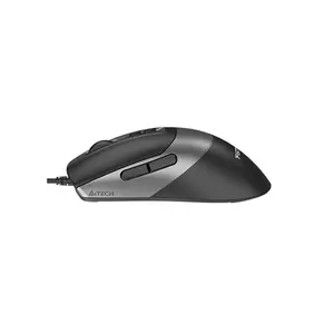 A4Tech FM50S Plus Silent Click Wired Optical Mouse, 4000 DPI Optical Sensor, 1000Hz Adjustable Polling Rate, 7 Programmable Buttons, 256KB Onboard Memory, Grey Edition
