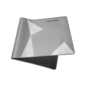 A4Tech FP70 Extended Mouse Pad, 750 x 300 x 2mm Large Surface Area, Smooth Cloth Surface, Anti-Slip Rubber Base, Extended Desk Mat Black Silver