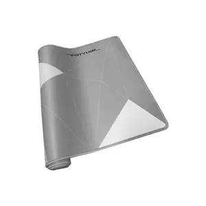 A4Tech FP70 Extended Mouse Pad, 750 x 300 x 2mm Large Surface Area, Smooth Cloth Surface, Anti-Slip Rubber Base, Extended Desk Mat Black Silver