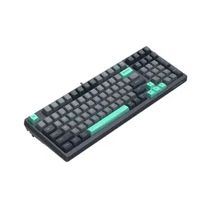 A4Tech FS-300 Panda Rock Climbing Backlit Mechanical Gaming Keyboard, Hot-Swappable Mechanical Switches, White LED Backlight, Compact Layout, USB Wired Design