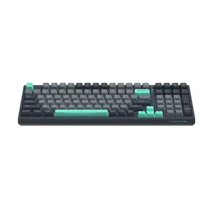 A4Tech FS-300 Panda Rock Climbing Backlit Mechanical Gaming Keyboard, Hot-Swappable Mechanical Switches, White LED Backlight, Compact Layout, USB Wired Design