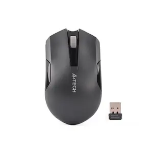 A4Tech G3-200NS Silent Click Wireless Mouse, 1000 DPI Optical Sensor, 2.4GHz Wireless Connectivity, Power Saving Technology, Ergonomic Symmetrical Design