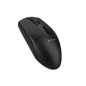A4Tech G3-330NS Silent Click Wireless Mouse, 1000 DPI Optical Sensor, 2.4GHz Wireless Connectivity, Power Saving Technology, Ergonomic Symmetrical Design, Black Edition
