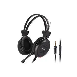 A4Tech HS-30i Stereo Headset, Noise Cancelling Microphone, 40mm Speaker Drivers, 3.5mm Audio Connectivity, Adjustable Headband, Lightweight Over-Ear Design