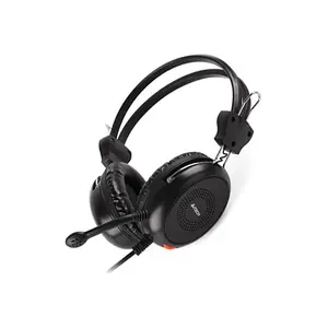 A4Tech HS-30i Stereo Headset, Noise Cancelling Microphone, 40mm Speaker Drivers, 3.5mm Audio Connectivity, Adjustable Headband, Lightweight Over-Ear Design