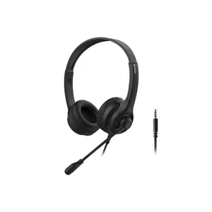 A4Tech HS-8i Stereo Headset, Noise Cancelling Microphone, 40mm Speaker Drivers, 3.5mm Audio Connectivity, Adjustable Headband, Lightweight Design