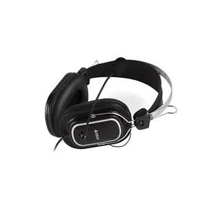 A4Tech HU-50 ComfortFit Stereo USB Headset, Single-Directional Noise Cancelling Microphone, In-Line Volume Control, Adjustable Headband, USB Connectivity, Black Edition