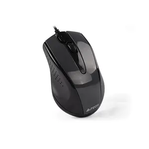 A4Tech N-500FS Silent Click Wired Optical Mouse, 1200 DPI Optical Sensor, 2X Double-Click Button, 4-Way Smart Wheel, 5 Million Click Lifecycle, USB Connectivity