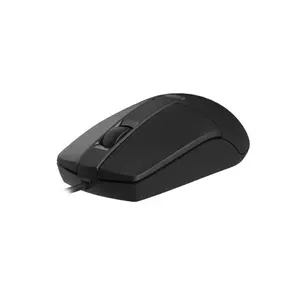 A4Tech OP-330S Silent Click Wired Optical Mouse, 1200 DPI Optical Sensor, 4-Way Smart Wheel, 8-in-One Gesture Support, 5 Million Click Lifecycle, USB Plug-and-Play Design