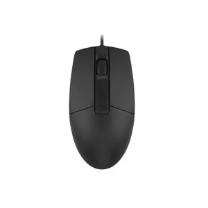 A4Tech OP-330S Silent Click Wired Optical Mouse, 1200 DPI Optical Sensor, 4-Way Smart Wheel, 8-in-One Gesture Support, 5 Million Click Lifecycle, USB Plug-and-Play Design