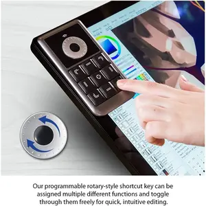 XP-Pen AC19 Shortcut Remote Controller, Wireless Express Key Remote Design, Customizable Shortcut Controls, Graphics Tablet Productivity Accessory for Digital Artists and Designers