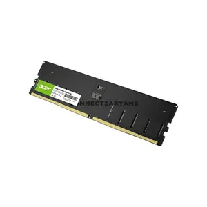 Acer UD200 16GB DDR5 4800MHz CL40 Desktop RAM, 288-Pin UDIMM Memory Module, CL40-39-39 Timing, 1.1V Low Voltage, On-Die ECC, PMIC Power Management, Single Rank 1Rx8, Intel & AMD DDR5 Compatible, UD200-16GB-4800-1R8