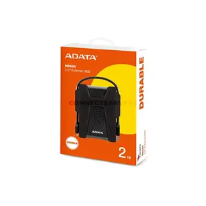 ADATA HD680 2TB External Hard Drive Black/Blue/Red, USB 3.2 Gen1 Portable HDD, Military-Grade Shock Protection, Scratch Resistant Design