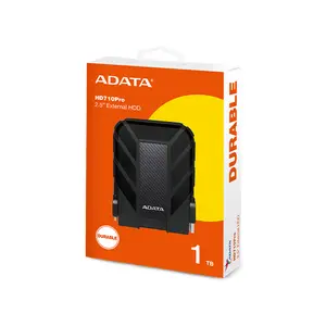 ADATA HD710 Pro 1TB External Hard Drive Black/Blue/Red, USB 3.2 Gen1 Portable HDD, IP68 Waterproof, Military-Grade Shock Resistant Design