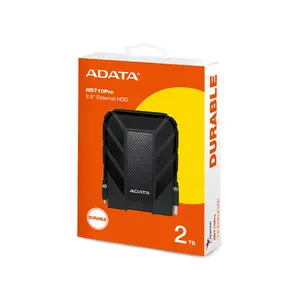 ADATA HD710 Pro 2TB External Hard Drive Black/Blue/Red, USB 3.2 Gen1 Portable HDD, IP68 Waterproof, Military-Grade Shock Resistant Design