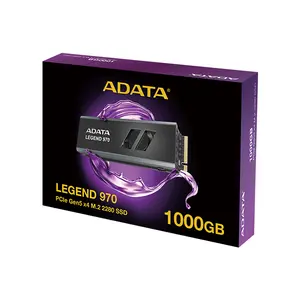 ADATA LEGEND 970 1TB PCIe Gen5 x4 M.2 2280 NVMe SSD, 10000MB/s Read Write Speed, Active Cooling Heatsink, NVMe 2.0