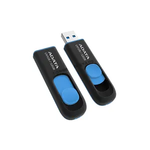 ADATA UV128 USB 3.2 Gen 1 Flash Drive, Retractable Capless Design, High-Speed Data Transfer, Sliding USB Connector, USB Type-A Storage Drive