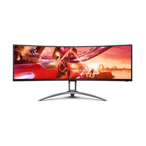 AOC AG493UCX2 49 Inch DQHD Curved Gaming Monitor, 5120×1440 Resolution, 165Hz Refresh Rate, 1ms MPRT Response Time, VA Panel Technology, FreeSync Premium Pro, DisplayHDR 400, SuperWide Gaming Display