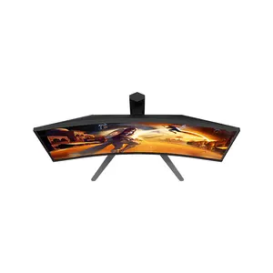 AOC CQ27G4 27 Inch Curved QHD 180Hz Gaming Monitor, 2560×1440 Resolution, Curved Fast Gaming Panel, Adaptive Sync Technology, Immersive High Refresh Rate Gaming Display