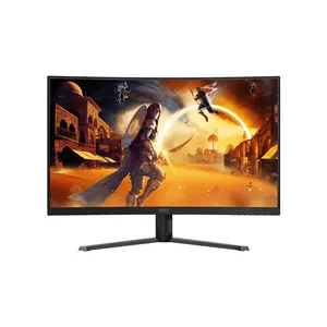 AOC CQ32G4E 32 Inch Curved QHD 180Hz Gaming Monitor, 2560×1440 Resolution, Curved Fast VA Panel, Adaptive Sync Technology, High Refresh Rate Immersive Gaming Display